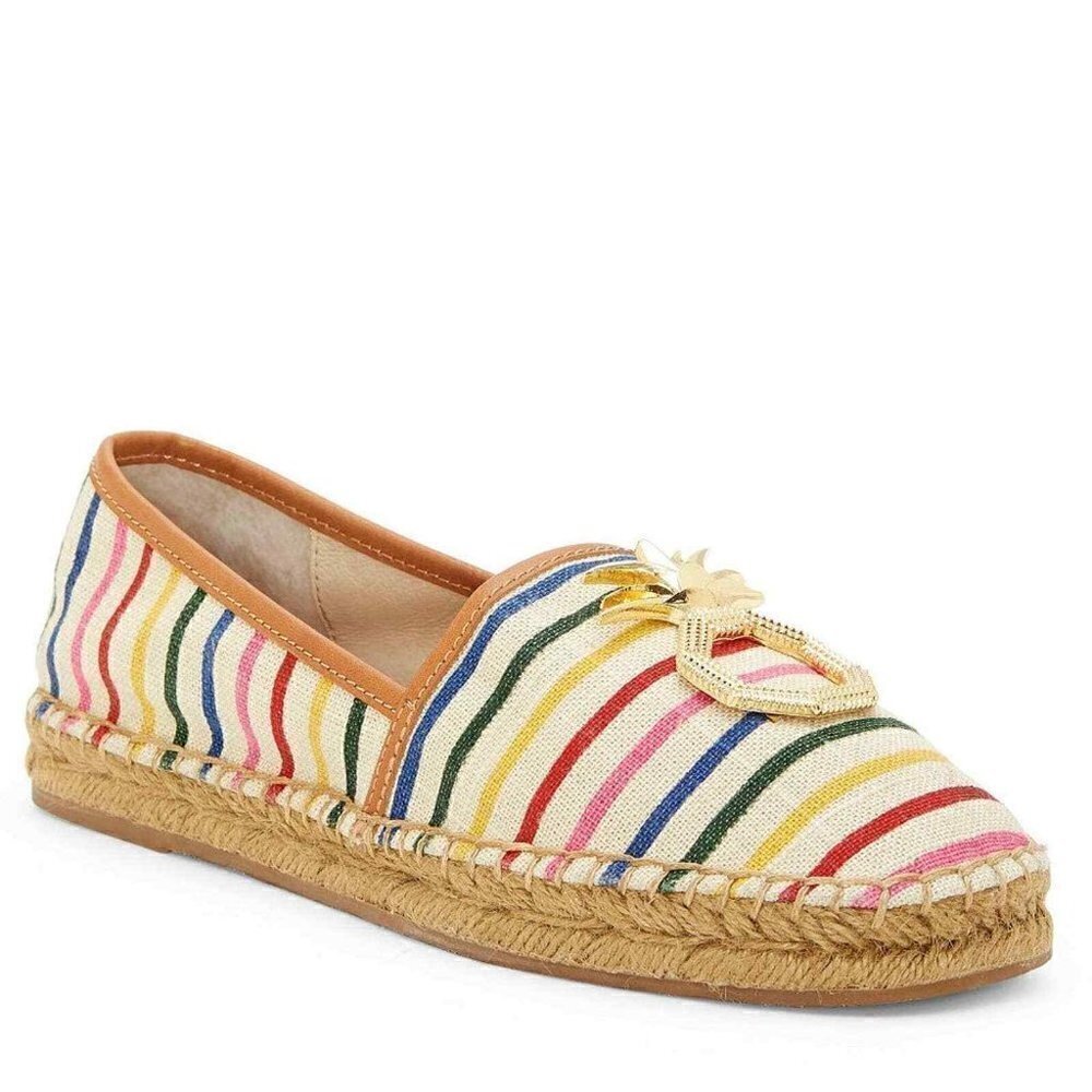 Louise Et Cie Women's Size 6.5M Adige Skimmer Flat Rainbow Pineapple
